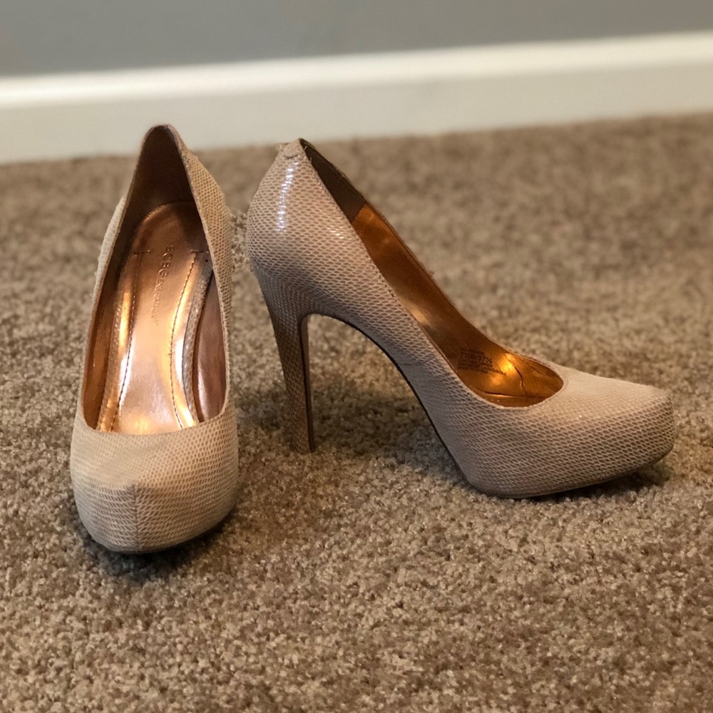 BCBG Cream Heels